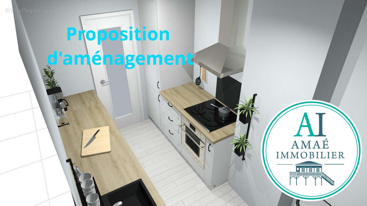 Projet d'aménagement cuisine - Appartement à BORDEAUX