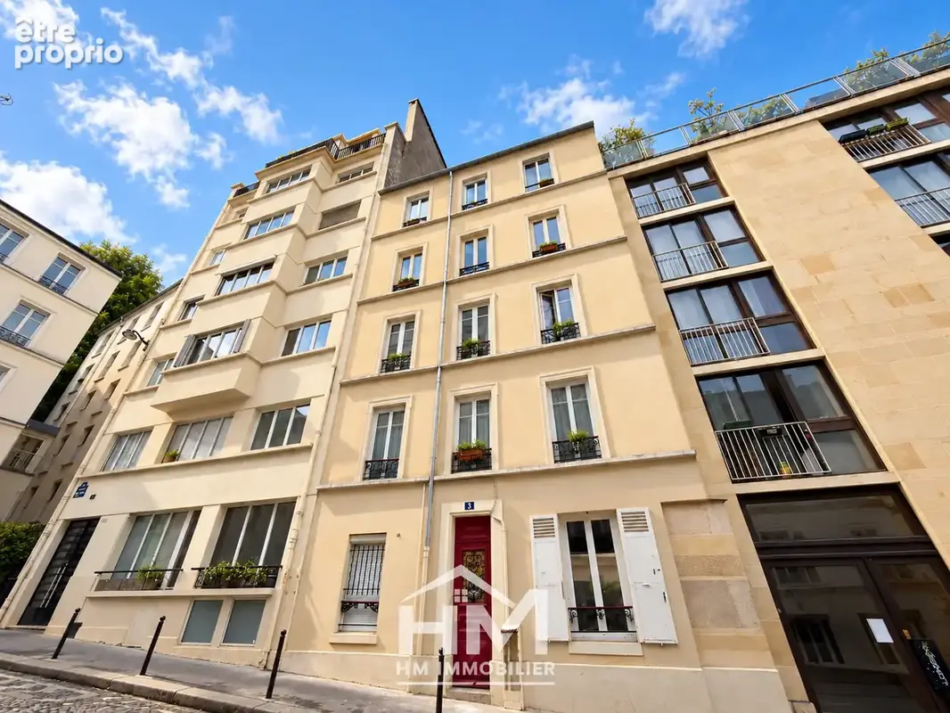 Paris 18e   montmartre / ramey   studio vendu meublé et équipé   dernier étage - photo 1