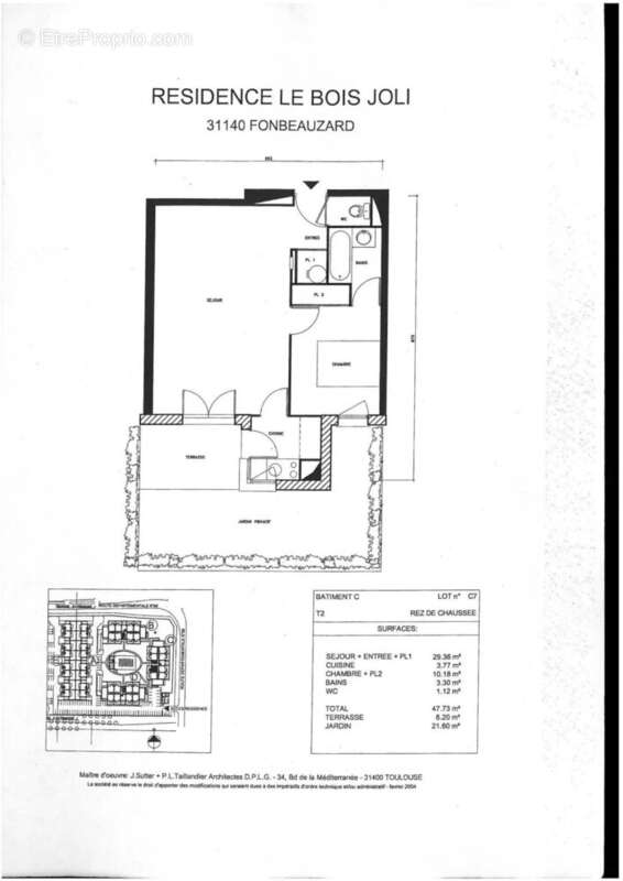 Appartement à FONBEAUZARD