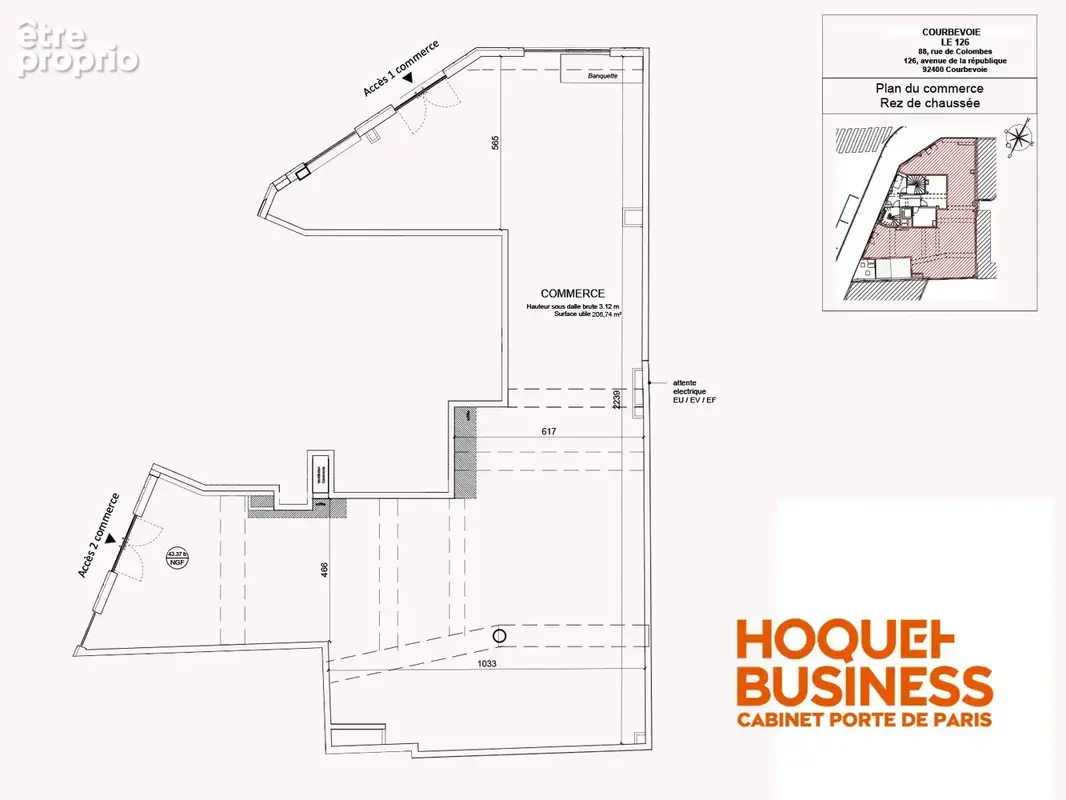 Commerce 200 m² à vendre à Courbevoie (92400) - photo 2