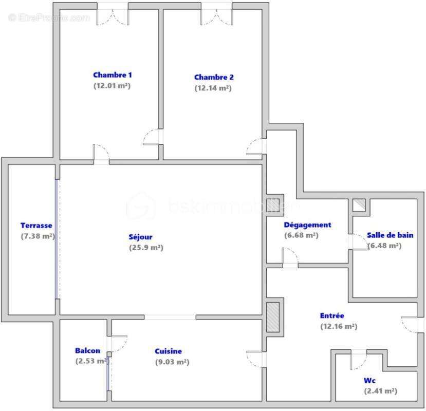 Appartement à L'ETANG-LA-VILLE