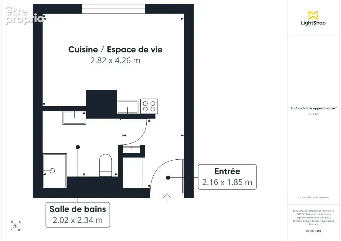 Studio optimisé de 22m² à Livry Gargan - photo 17