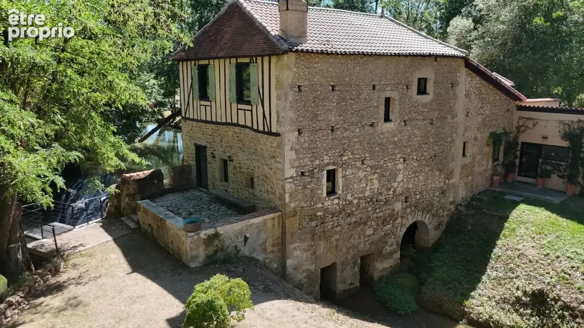 Marciac(32) proche: authentique moulin seigneurial d'exception  des xiv-xviiis, caché, avec son bief baignable, 1.5 hectare, élé - photo 98