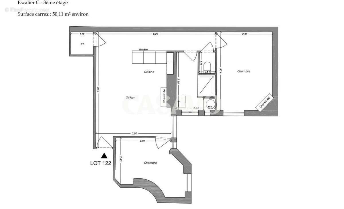 Appartement à PARIS-14E