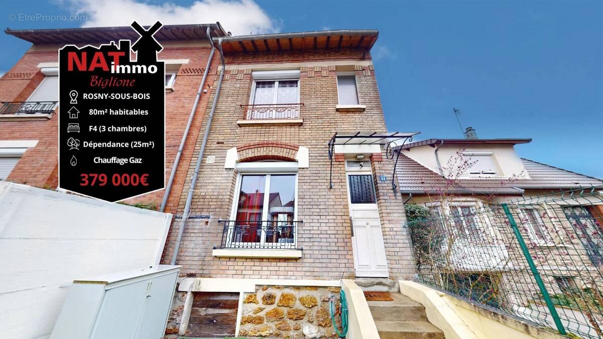 Maison à ROSNY-SOUS-BOIS