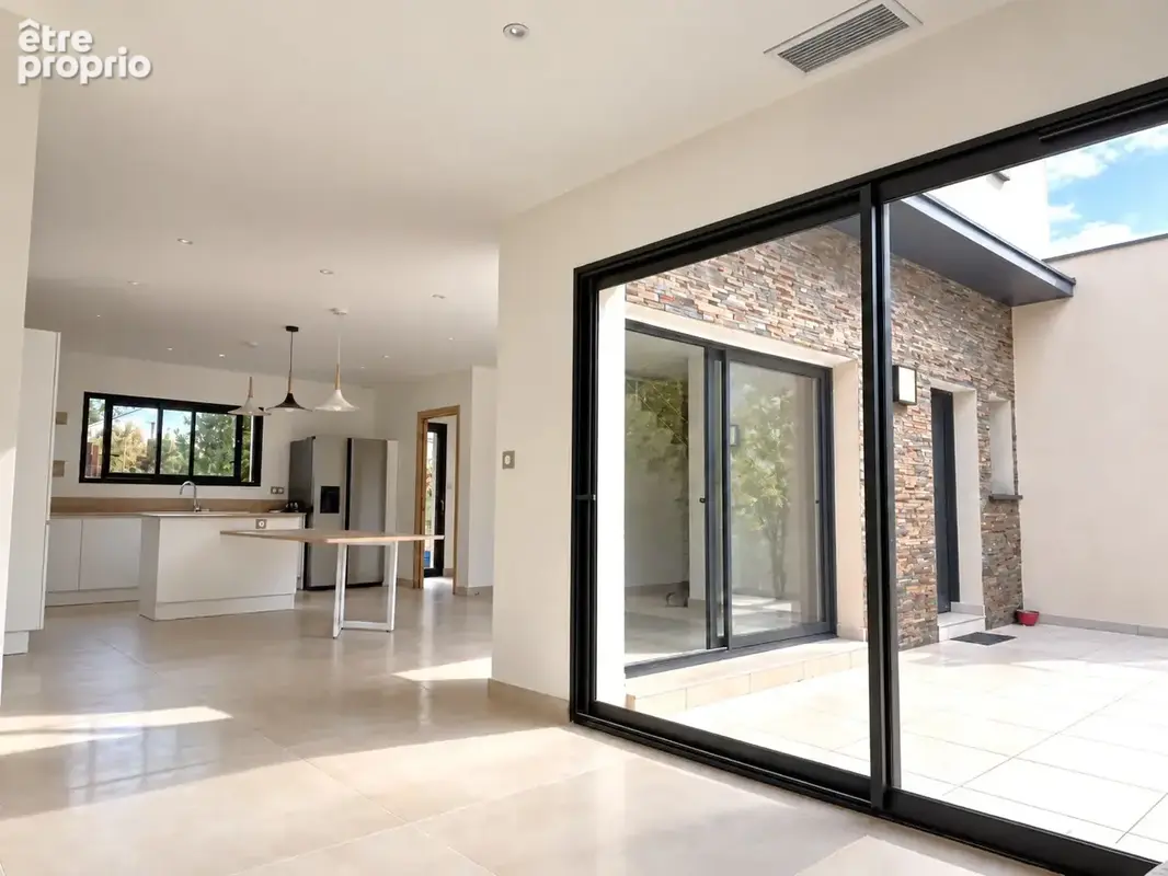 Une villa contemporaine avec piscine, en 4 faces, a perpignan sud - photo 6