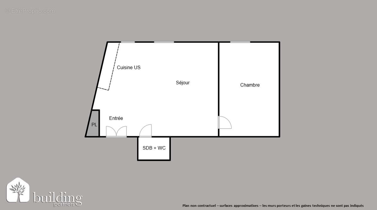Mairie d'Asnières - Appartement 2 pièces de 32,38 m² - photo 2