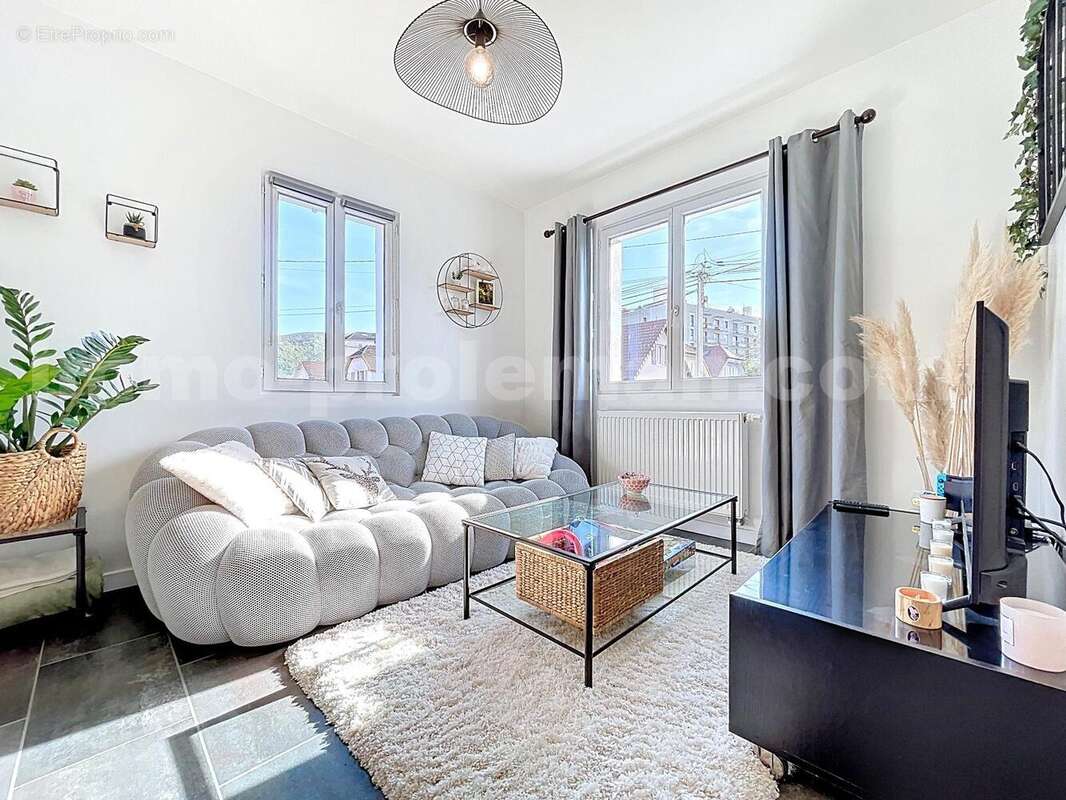 Appartement_T4_Gaillard_belle_superficie_prix_frontière_Suisse_direction_GENEVE_Tram_Ceva_vue_séjour_salon - Maison à GAILLARD