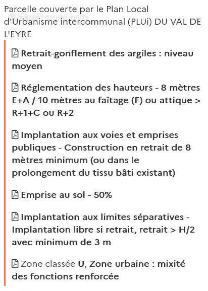 Terrain à BELIN-BELIET