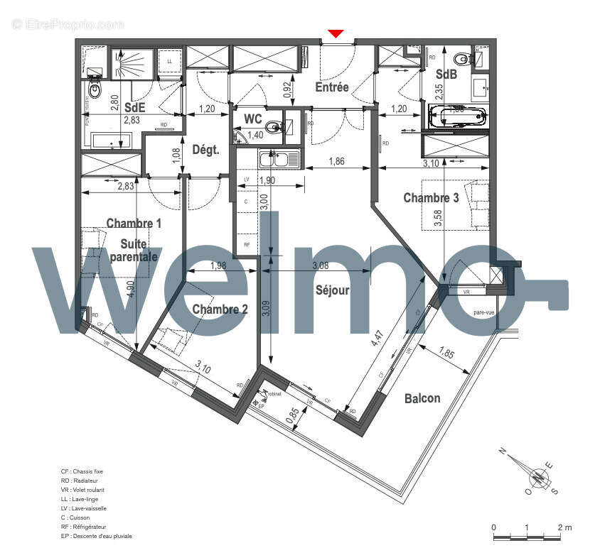 Appartement à PARIS-14E