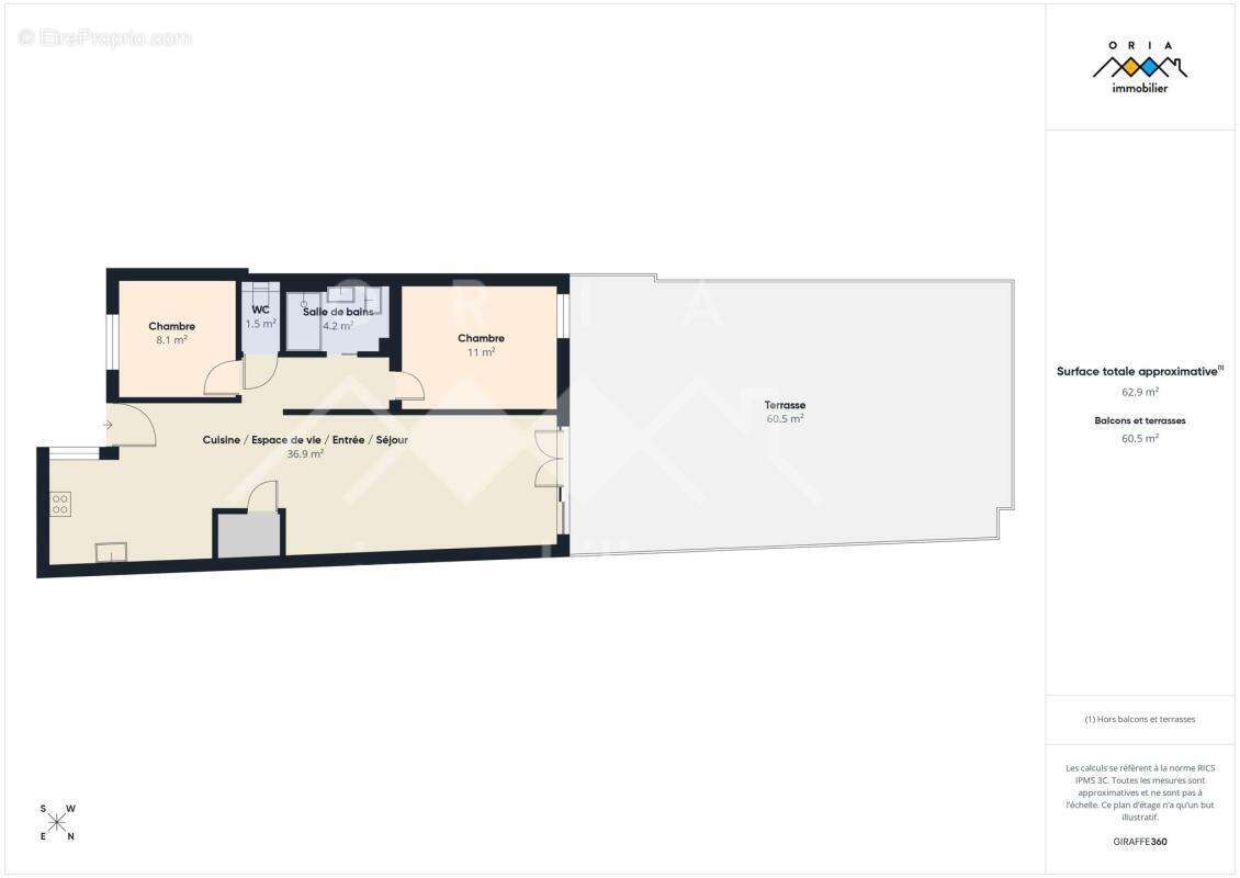 Appartement à JOUY-AUX-ARCHES