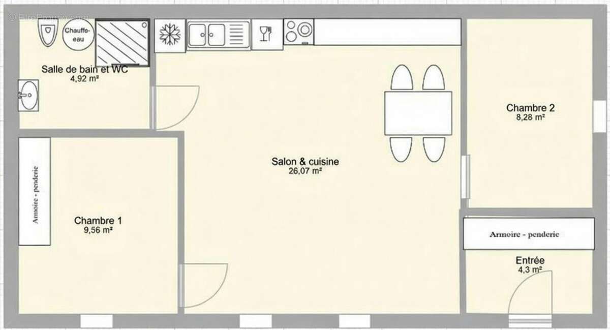 Appartement à PARIS-2E