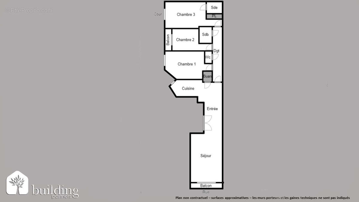Porte Maillot Paris 17ème - Appartement 5 pièces 110,19 m² avec 2 balcons - photo 2