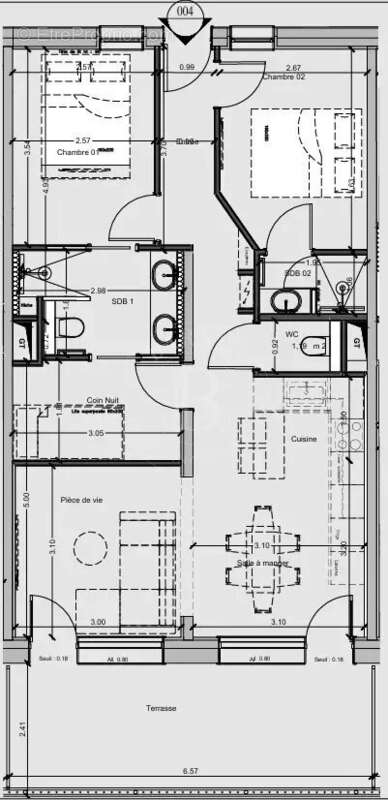 Appartement à LES ALLUES