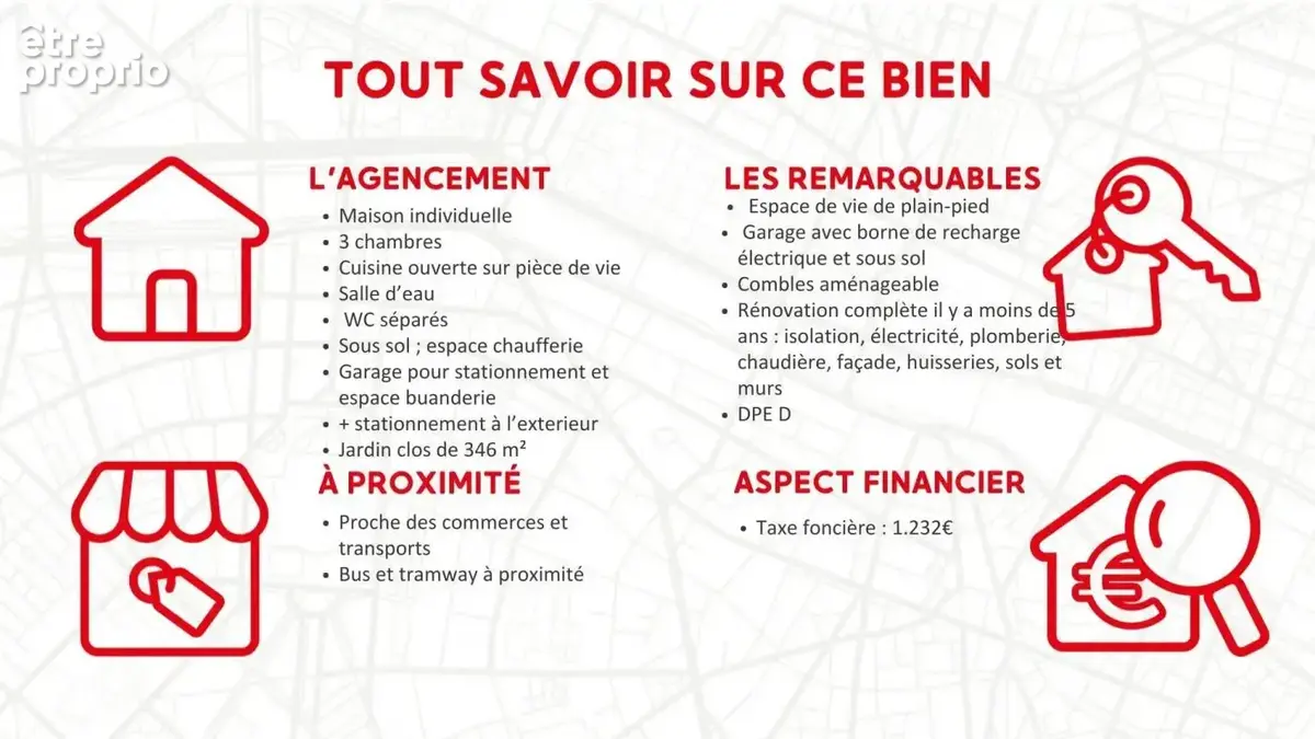 Maison rénovée 3 chambres – Garage, jardin, sous-sol, et combles aménageables - photo 3