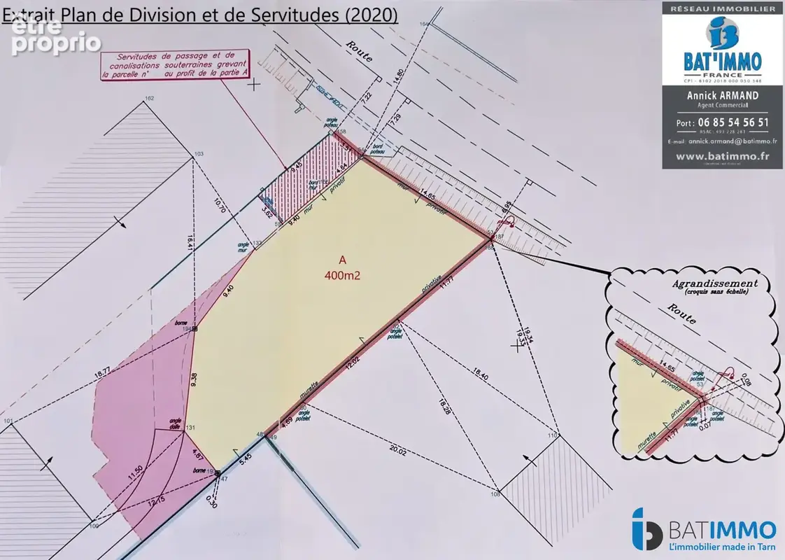 Extrait Plan de Division et de Servitudes