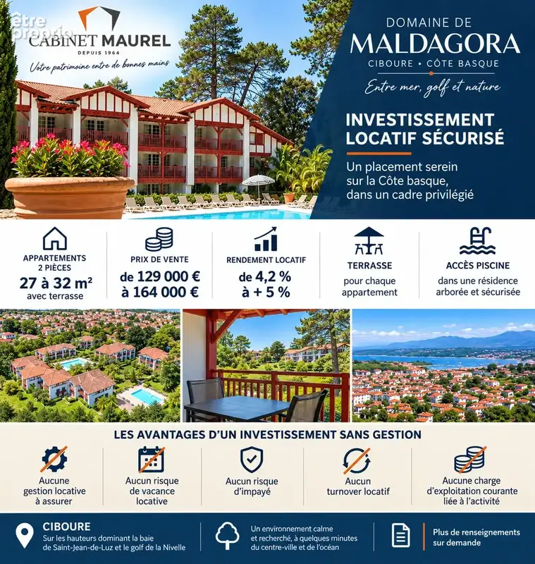 Photo Appartement à Ciboure au prix de 135 000€