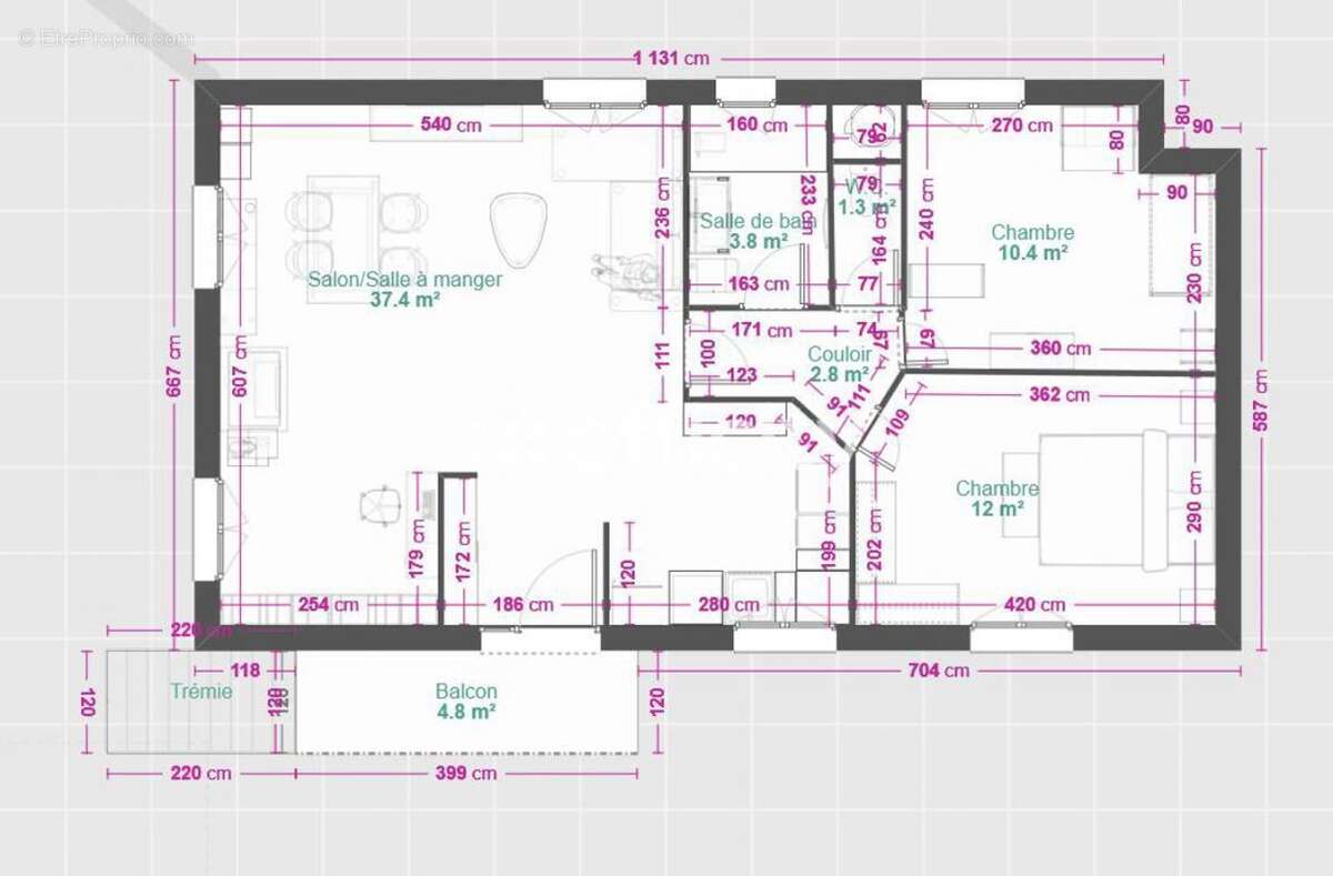 Appartement à TRESSES