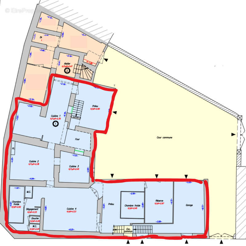 Commerce à FONTAINEBLEAU