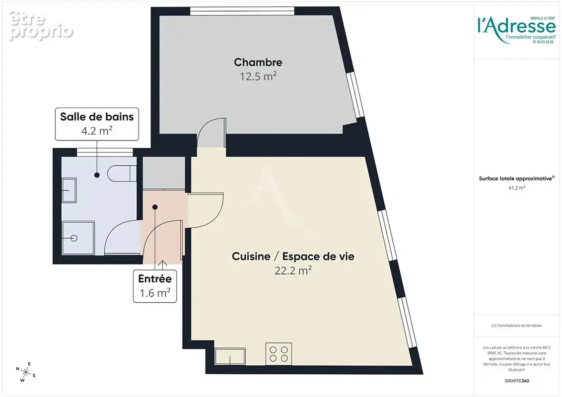 Appartement Alfortville 2 pièce(s) 41.08 m2 - photo 7