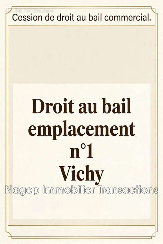 Commerce à VICHY