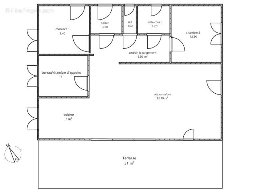 Maison 82 m² à Payzac  - photo 20