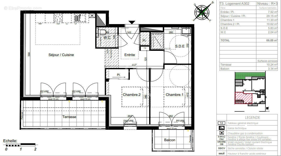 Appartement à SAINT-HERBLAIN