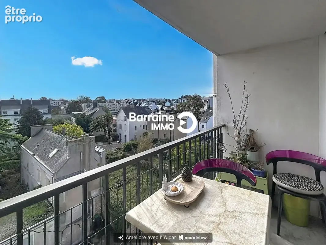 Exclusivité - lorient merville-appartement t3 avec ascenseur, balcon plein sud et vue dégagée - photo 1