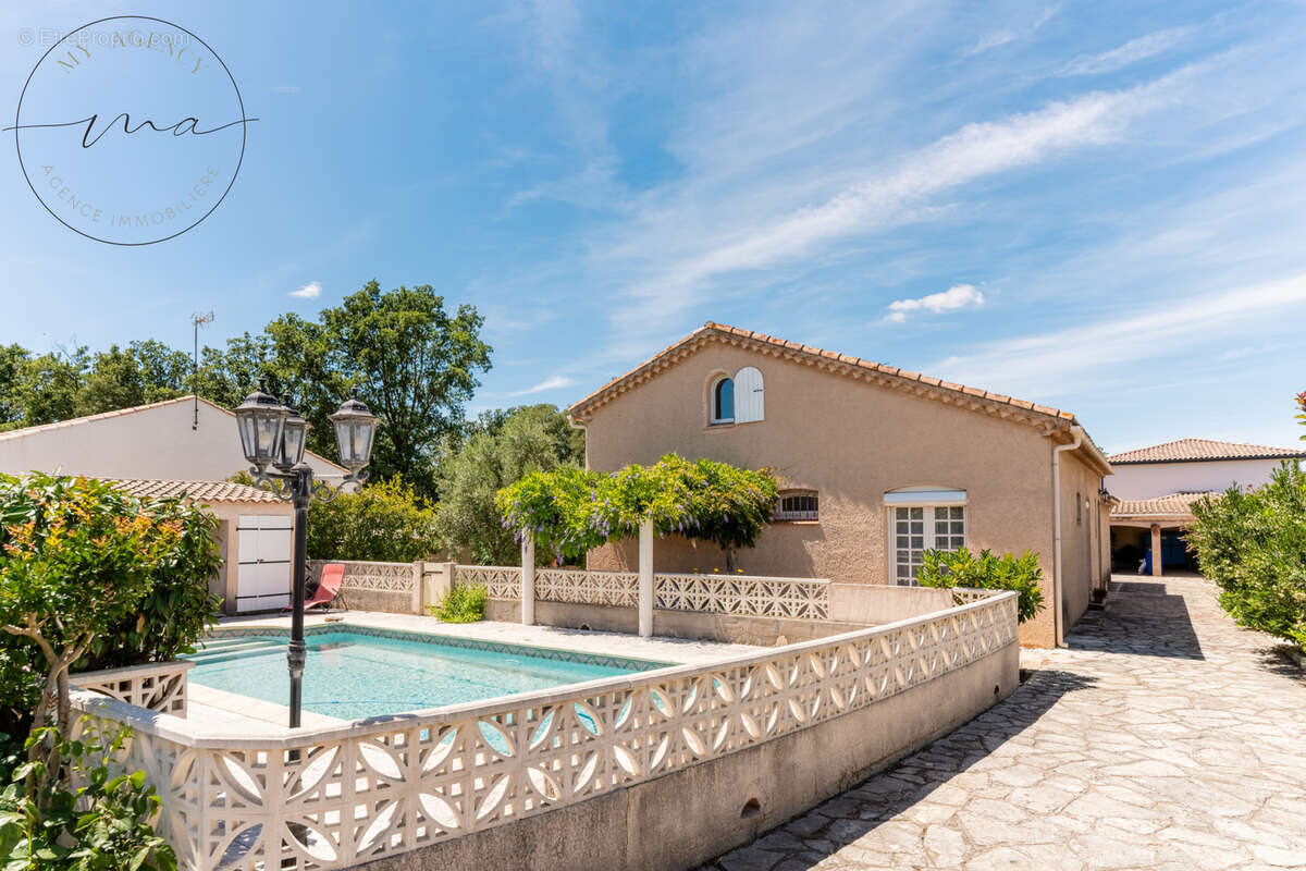 Lignan-sur-Orb   Maison de caractère 215 m2, 5 chambres, piscine, terrain 983 m2 - photo 35