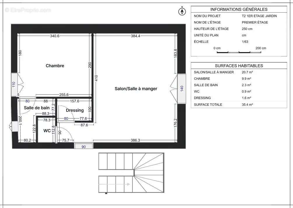 Appartement T2 35,40m2 - photo 5