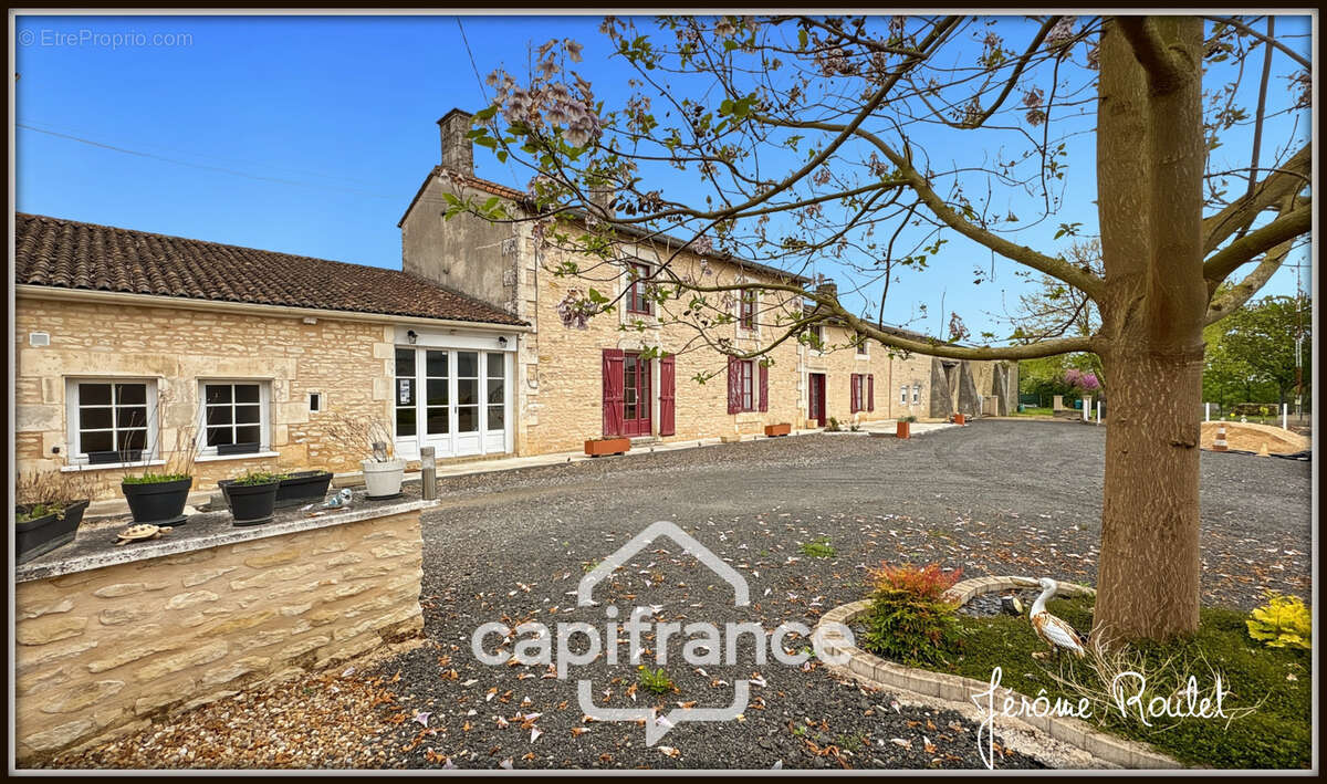 Maison en pierre à vendre 6 pièces 4 chambres + studio indépendant sur terrain 3 260 m² avec dépendances Champigny-En-Rochereau  - photo 5