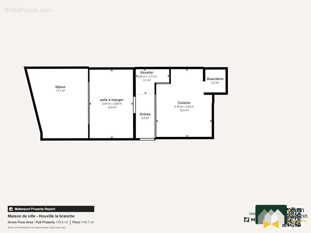 Plans rdc - Maison à HOUVILLE-LA-BRANCHE