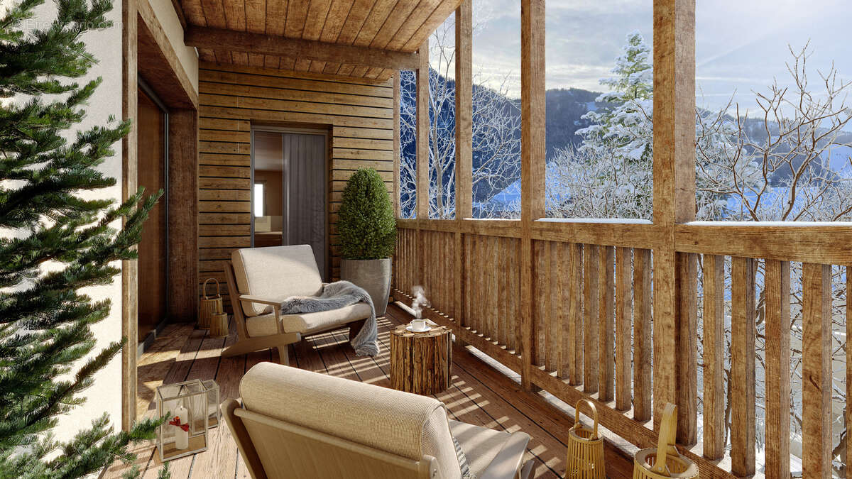 T2 coin montagne avec terrasse sud de 24m2 - photo 3