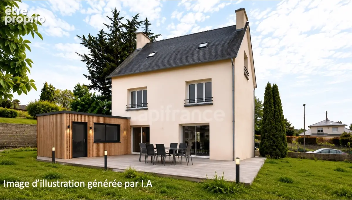 Landerneau, maison familiale hors lotissement, 5 chambres, rez de jardin, géothermie, poele - photo 15