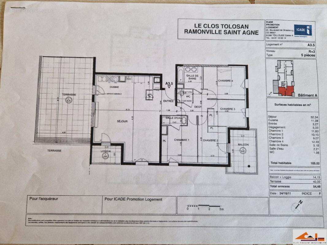 Appartement à RAMONVILLE-SAINT-AGNE
