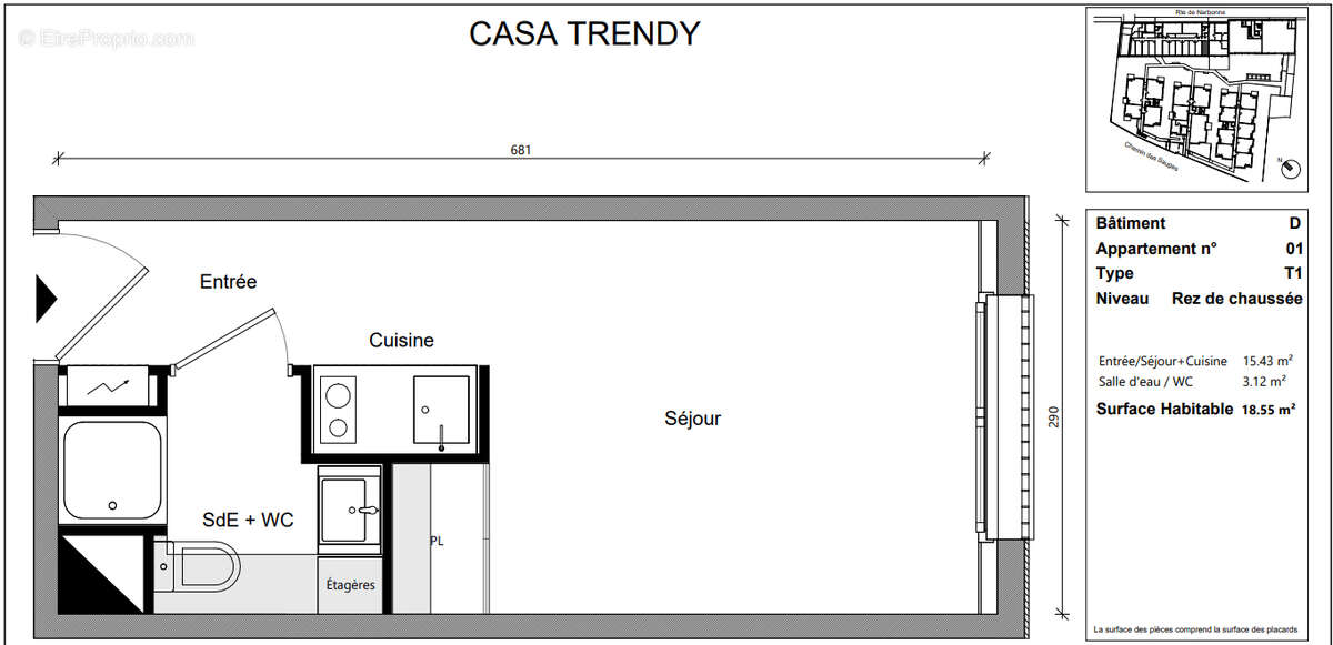 Appartement à TOULOUSE