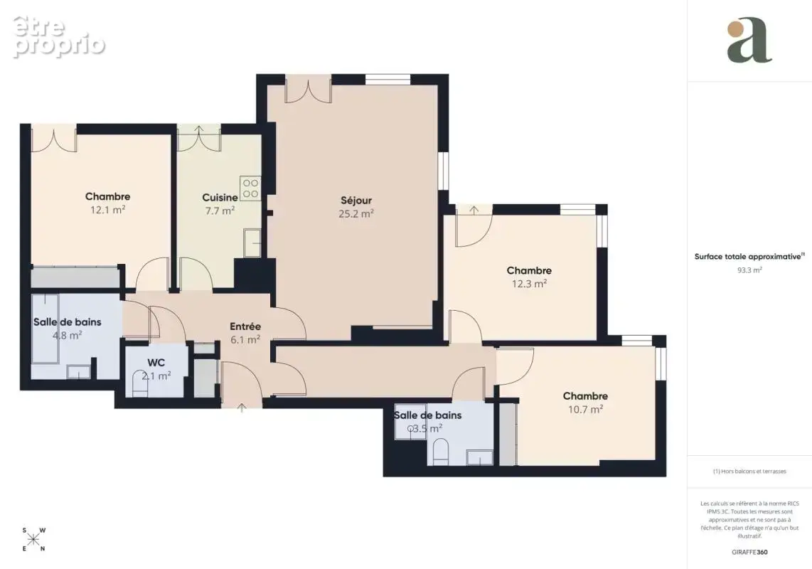Bel appartement familial baigné de lumière à vendre (93700) - photo 12