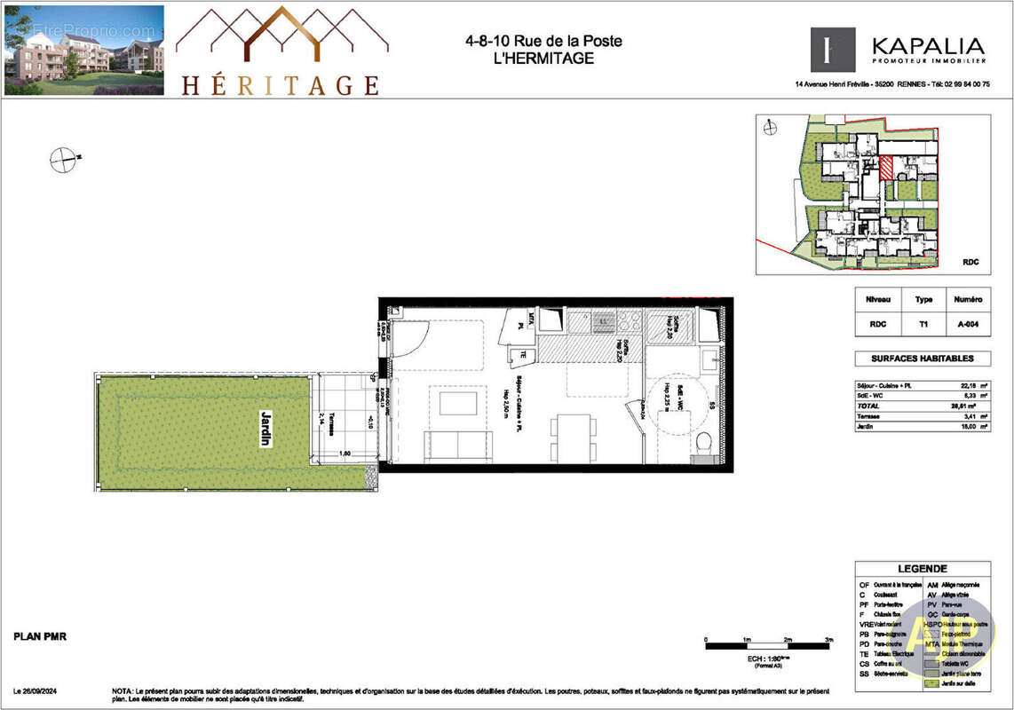 Appartement à L&#039;HERMITAGE