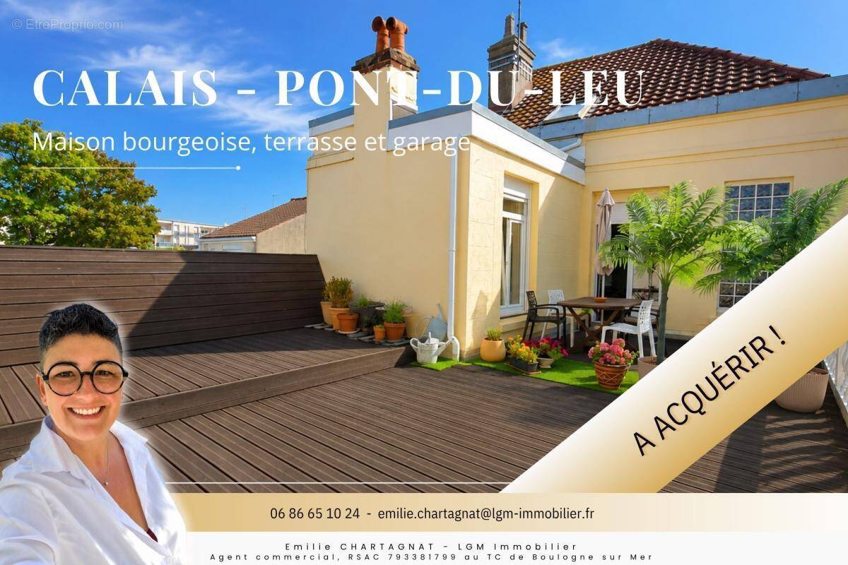Calais – Pont du Leu. Maison bourgeoise au charme singulier avec garage - photo 1