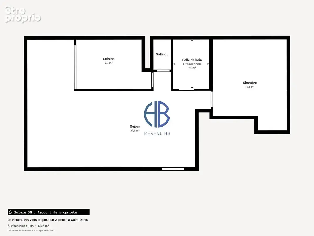 Appartement 2 pièce(s) 57,40 m2 I PLace de l'ermitage SAINT -DENIS (93200) - photo 13