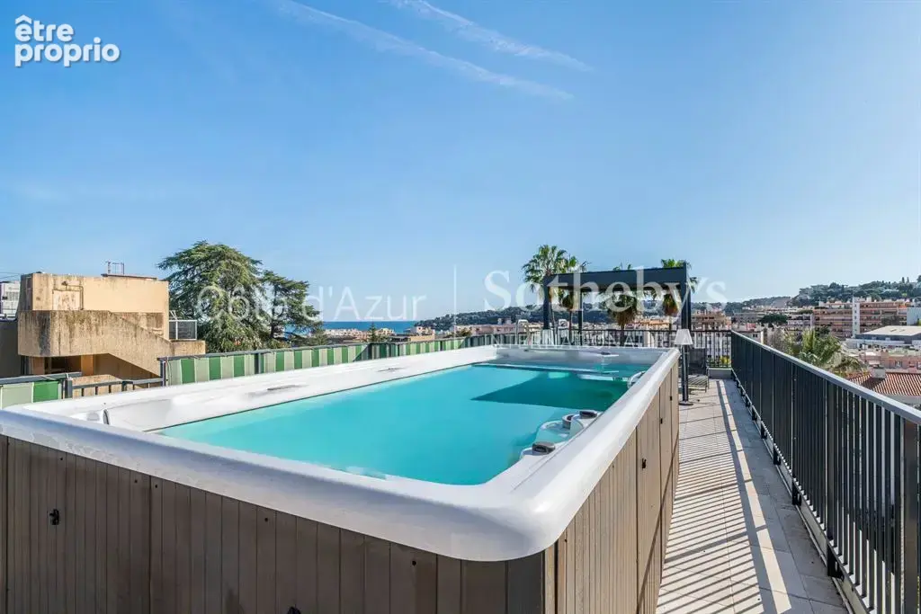 Menton penthouse dernier étage avec rooftop, piscine et vue mer panoramique - photo 3