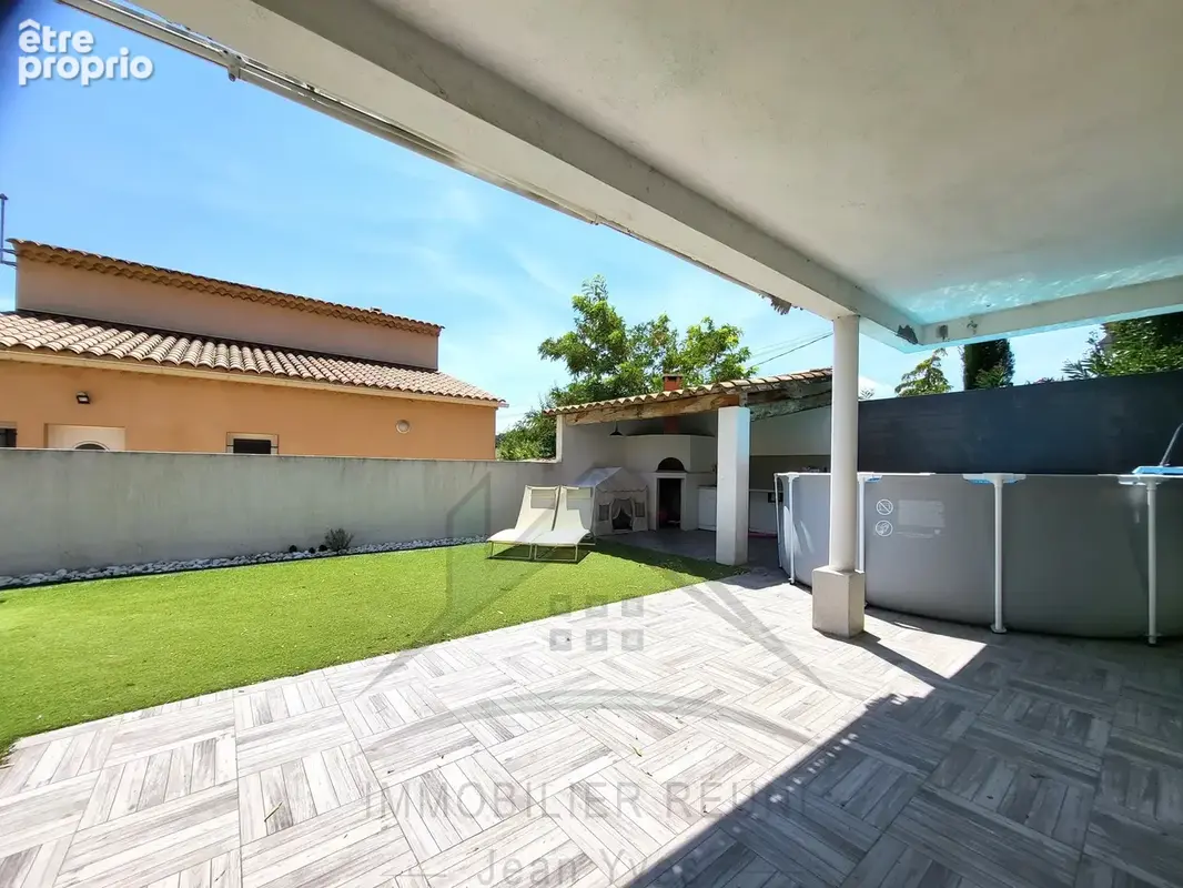 Bas de villa de 115 m2   type 4   terrain de 470 m2   cuisine d’été - photo 3
