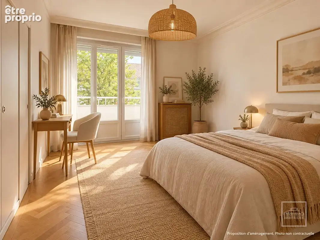 Lyon 3, prefecture, dernier etage, 78.4m², balcon - photo 8