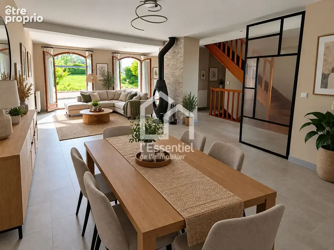 Calme absolu - beaux volumes -  grand jardin - sous-sol total - photo 4