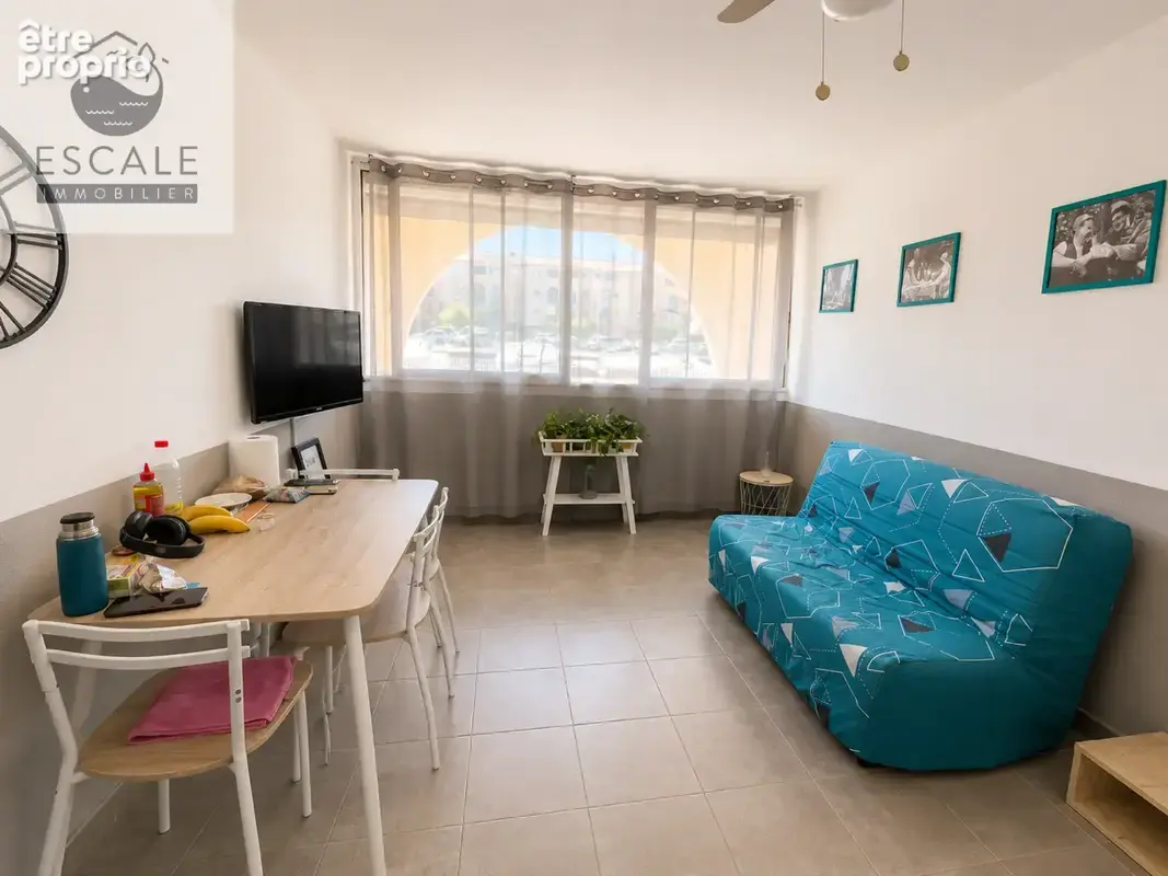 Vente studio cabine rdc + parking vue marina aux quilles a sete - photo 3