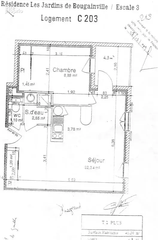 Appartement t2 avec place de parking et terasse - photo 9