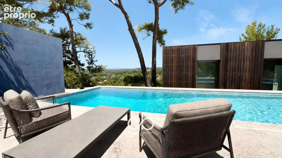 Maison à vendre à castelnau-le-lez   villa d’architecte de 248 m2, 5 suites, piscine et vue pic saint-loup - photo 4