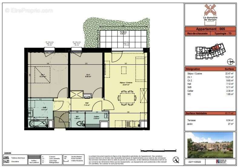 Appartement à TEMPLEUVE