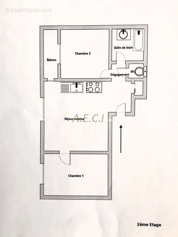 3 pièces 53m² Colombes Agent Sarre - photo 8