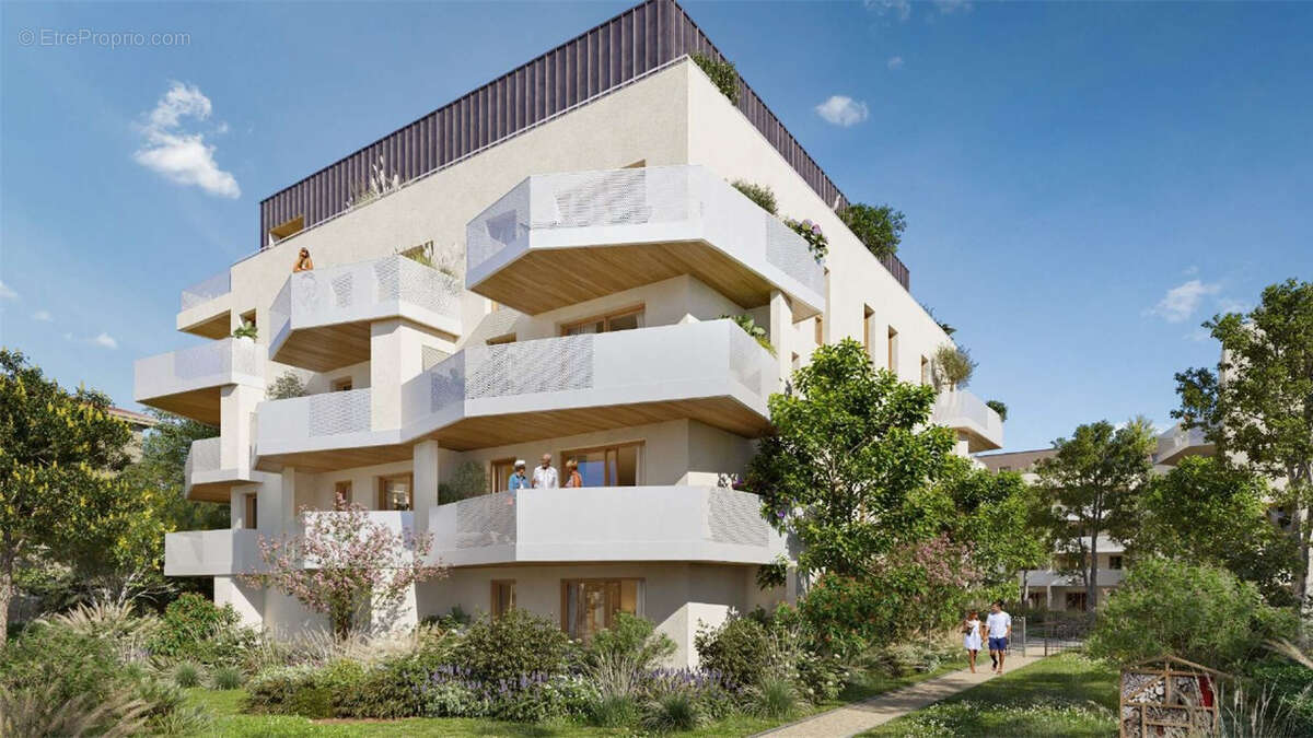 Appartement T4  - Dernier étage de 95.60  m² avec sa superbe terrasse de 62.30 m²  à vendre à Ville la Grand - photo 2